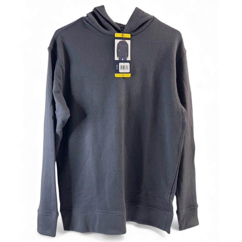 GAP NWT Men's Textured Hoodie, Gray, Small